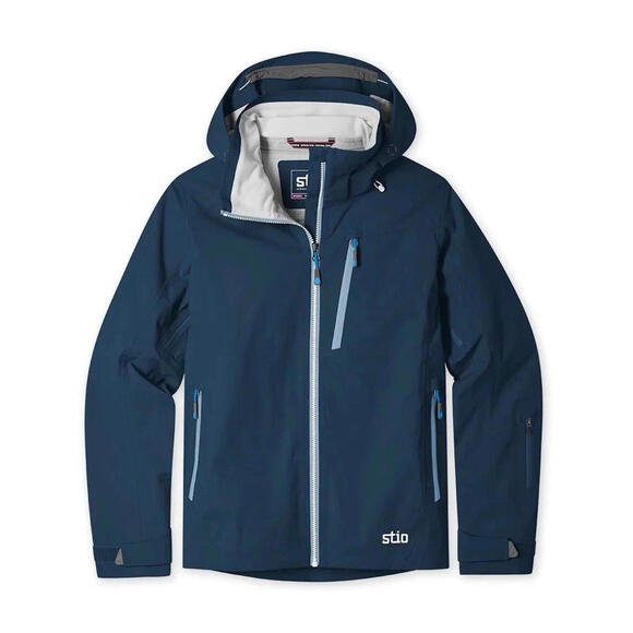 $465 Womens Stio Environ Jacket Full Zip Hooded Mountain Shadow Blue Size XL - Picture 2 of 9